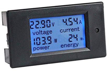 HiLetgo DC6.5-100V 0~20A LCD Voltage Current Power Energy Meter Multi Ammeter Voltmeter