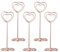 BESTOMZ 12 Stück Herz Tischkartenhalter Fotohalter Herz Kartenhalter Hochzeit Platzkartenhalter Memohalter Sitzkartenhalter Tischnummernhalter (Rosy Gold)