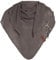 KNIT FACTORY - Lola Dreieckstuch - Fein Gestrickter Damen Schal - Tuch Schal - Für Frühling und Sommer - Baumwollmix - Taupe - 190x85 cm