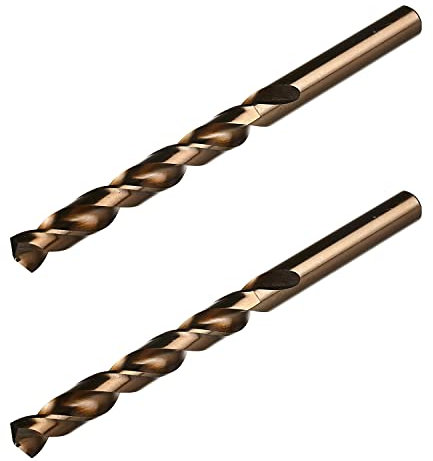 Utoolmart forets hélicoïdaux 11mm de diamètre pointe fendue pointe en acier à grande vitesse cobalt tige droite trou de forage outil pour acier bois plastique métal cuivre alliage d'aluminium 2pcs