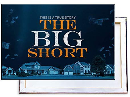 Unified Distribution The Big Short - 120x80 cm Kunstdruck auf Leinwand • erstklassige Druckqualität • Dekoration • Wandbild