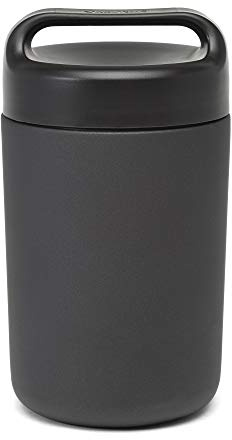 Goodful Stainless Steel Food Jar, Double Wall Vacuum Sealed Insulated Food Storage Container with Carry Handle Lid, 16-Ounce, Gray