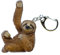 Miniblings Faultier Schlüsselanhänger Klettertier Tiere Faultiere Urwald Braun - Handmade Modeschmuck I I Anhänger Schlüsselring Schlüsselband Keyring