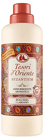 12x Tesori d'oriente BYZANTIUM Schwarze Rose und Labdanum Weichspüler 750 ml
