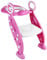 Rainberg® Kids Potty Training Toilet Seat Adjustable Height Step Ladder for Boys and Girls | Bathroom Aid Toddler Training Seats Portable Design (Pink White)