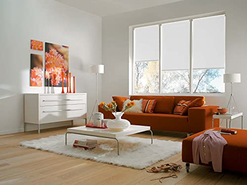 Sunlines Smart Style Elektrisches Rollo, Polyester, Weiß, 180 x 180 cm