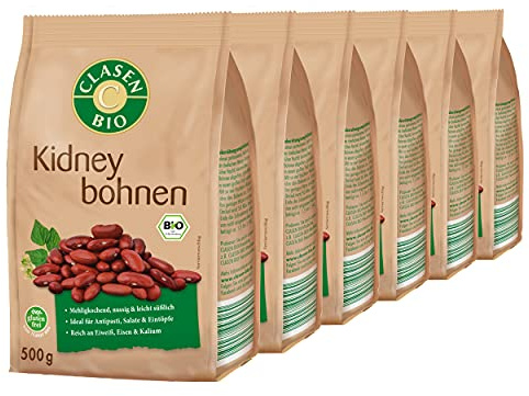 6x CLASEN BIO Kidneybohnen - 500g