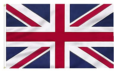 Stormflag Bandiera del Regno Unito 90x150cm poliestere 210D durevole bandiera Union Jack con strisce cucite, intestazione in tela e occhielli in ottone, colore vivo