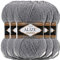 Alize 5 x 100g Lanagold Classic Türkische Premium Wolle Baumwolle und Acryl Uni Handstrickgarne | Yarn | Garn | Strickgarn Einfarbig Baby zum Häkeln Stricken Kleidung Schals (Light Grey DUE | 651)