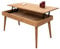 LoMasCasa - Couchtisch mit Schublade, Modell Karol im Vintage-Stil, mit Holz-Finish, hergestellt aus massivem Kiefernholz, Maße: 100 x 50 x 47 cm