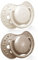 LOVI Dynamischer Schnuller 18+ Monate, Silikon, BPA-frei, Harmony Kollektion, 2 Stück, Beige