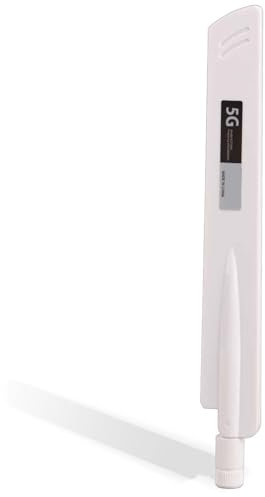1pezzo Antenna Omnidirezionale, Antenna ad alto guadagno 18dbi, Antenna router, AZ7795G Antenna 5G ad alto guadagno 18dbi Antenna SMA Omnidirezionale a banda intera per router Wireless(Bianco)