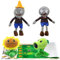 Maikerry 5pcs Plants vs Zombies Plush PVZ Plush Stuffed Toys Soft Doll Great Birthday Gifts for Boys and Girls