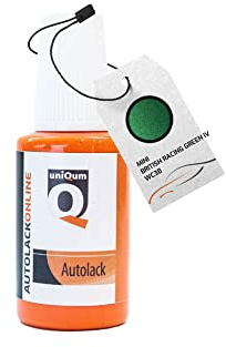 uniQum Autolack Lackstift fürs Auto MINI British Racing Green IV WC3B Autolack Reparatur 30 ml