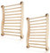 Beendou Sauna-Rückenlehne Zeder, Sauna-Zubehör für rutschfeste Sauna-Rückenlehne Infrarot und Fasssauna-Rückenlehne, ergonomisches Design (2 Stück)