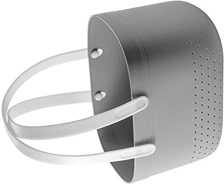 AMONIDA Panier Douche, Panier Salle De Bain, Panier de Rangement de Douche Portable, Grande capacité Panier Organisateur de Douche Portable Trous de Ventilation avec Poignées (Gris)