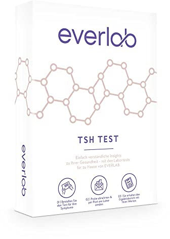 EVERLAB TSH Test - Test important de la thyroïde TSH rapide et facile | Test hormonal | Auto-test pour la maison