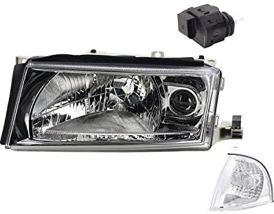Johns, Scheinwerfer kompatibel zu Skoda Octavia 1U Links inkl. Stellmotor inkl. Blinker