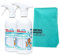 Pastaclean® Turboglanz Glasreiniger, Glasveredelung und Oberflächenschutz mit Apperleffekt, Streifenfreie Reinigung, 2x 500 ml + 1x Poliertuch