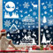 Fensterbilder Weihnachten Selbstklebend 198, Groß Weihnachtsfenster Bilder Weihnachtsdeko Fenster Weiß, Statisch Weihnachts Fensterbilder Fenstersticker Weihnachten Fensterbild XXL für Fensterdeko