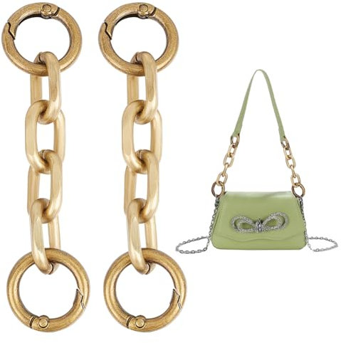 UNICRAFTALE 2 Stück Aluminium Taschenkette Antik Bronze Taschenverlängerungsketten 9.7 cm Geldbörsenkette Metall Schultertaschengurt Verlängerung Mit Federtorringen Für Taschengurte Ersatzzubehör