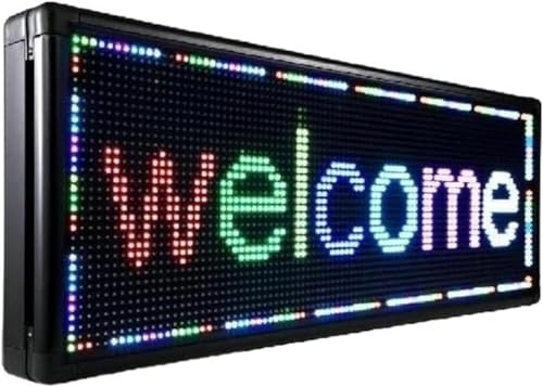 Pantalla LED de mensajes con desplazamiento, pantalla de palabras, tablero de visualización digital programable for exteriores, utilizado for negocios de publicidad en tiendas