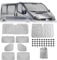 8PCS Technology Thermomatte Ersatz für Renault Trafic SWB 2015-2024/Vivaro 2014-2018/NV300 2014–2021/Talento 2016–2020, Aluminiumfolie Faltbar Sonnenblende, Sonnenschutz Frontscheibe Abdeckung