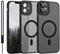 iPhone 11 Hülle mit MagSafe, YUANDMI Hanyhülle iPhone 11 Magnetisch Leicht Dünn Matte Touch Kameraschutz, Kratzfeste Anti-Gelb rutschfest Kratzfest Schutz Stoßfest Hülle für iPhone 11 Matt Schwarz