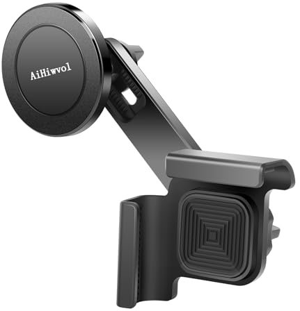 AiHiwvol for Tesla Phone Mount Y/3, No Glue Required, Strongest Magnetic for MagSafe Phone Holder for Tesla Model Y Accessories 2026, Model 3 Accessories 2025 Fits for All Phones