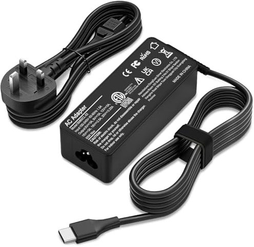 65W USB C Laptop Charger Replacement for Lenovo Thinkpad/Yoga/Chromebook, ADLX65YDC2A Lenovo Laptop Charger