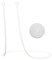 Earplugs Cord, Silicone Anti-Lost Earplug Lanyard, Compatible with Quiet/Engage/Experience/Vibes/Everyday, Safety Connector Strap Works with Most Earplugs, White