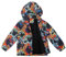 LACOFIA Veste Imperméable Enfant Garçon avec Doublure Polaire Veste Chaud Coupe Vent à Capuche Blouson de Pluie Automne/Hiver pour Enfant Gribouillis 5-6 ans