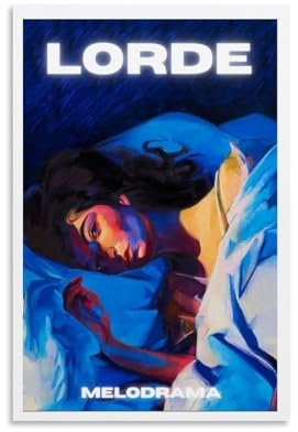 ZCHLATGDE Melodrama Lorde Poster Poster Dekorative Malerei Leinwand Wandkunst Wohnzimmer Poster Schlafzimmer Malerei,Wandkunst Bilddruck Moderne Familienzimmer Dekor 12x18inch(30x45cm)