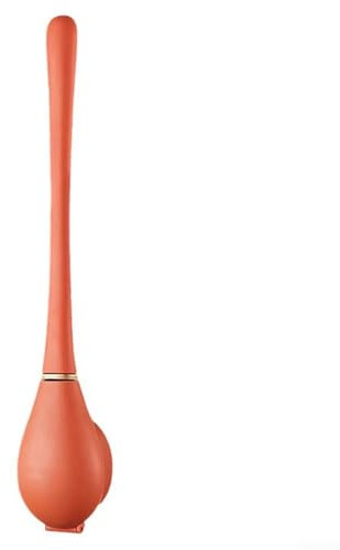 Professional Design Silicone Toilet Brush, No Scratches on Toilet Bowl (orange)