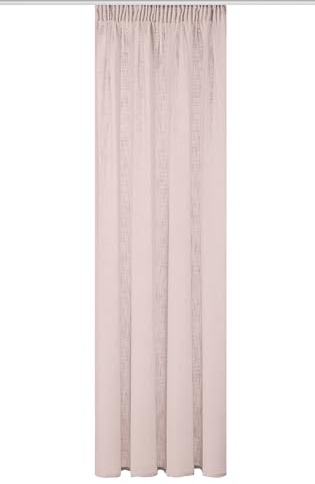 HOMEbasics 080530 Kombiband Fertigschal Softy halbtransparent, Farbe:Rose, Größe:225 x 140 cm, Anzahl:1x