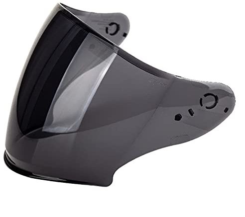 Motociclo Lente visiera casco, PC Compact Motorcycle Replacement Shield compatibile con MT-V-19/MT-of-504 MT Thunder 3 Jet/Expert/MT Avenue SV (trasparente)(Smoke)
