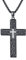MEDWISE Kreuz Kette Schwarz Herren 925 Sterling Silber Keltisches Kreuz Anhänger Keltischer Schwarz Cool Schmuck für Herren Sohn Jungen Männer Weihnachts Geburtstag Geschenk 22+2'' Edelstahlkette