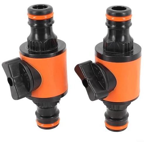 Homeponnew Lot de 2 raccords de tuyau d'arrosage rapide de 16 mm pour tuyaux d'arrosage de 1/2, 3/8, 1/4