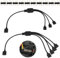 FunWorth 5V 3-Pin ARGB Splitter Cable 1-to-3 and 1-to-4, Addressable RGB Hub with 10 Male Pins for PC Builds Compatible with ASUS/MSI/Gigabyte Motherboards, CPU Coolers, Fans & Synced LED Strips