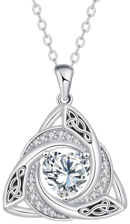 J.MOULING Damen Halskette 925 Sterling Silber Herz Anhänge Kette Schmuck Geschenke für Damen Frauen Mutter Freundin