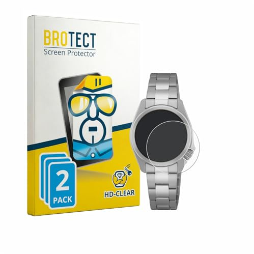 BROTECT 2 Stück Schutzfolie für Seiko 5 Sports SRE003K1 (28 mm) Displayschutz Folie Made in Germany, Ultra-Klar