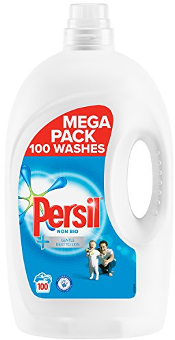 Persil Small And Mighty Non Bio Colour Washing Liquid, Clean And Fresh Fragranced Laundry Detergent For Clothes, Large Family Pack 100 Washes (3.5 Litre)