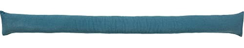 Erwin Müller Zugluftstopper - Türstopper - Windstopper - Luftzugstopper - Windschutz - für Fenster und Türen - Premium-Qualität - mit Beschwerung - türkis - Größe 90x10 cm