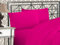 Elegant Comfort Luxuriöses 1500 Premium-Bettwäsche-Set aus Mikrofaser in Hotelqualität, dreireihig, Bestickt, weichstes 4-teiliges Bettlaken-Set, Knitter- und lichtbeständig, Twin/Twin XL, Knallrosa