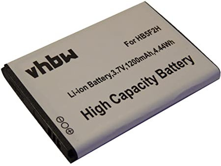 vhbw Batterie Remplacement pour Huawei HB554666RAW, HB5F2H pour routeur Modem hotspots (1200mAh, 3,7V, Li-ION)