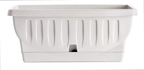 Bama Fioriera, Natura, in Resina, Bianco, 40 cm