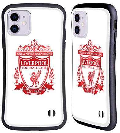 Head Case Designs Offiziell Offizielle Liverpool Football Club Weiss Crest 2 Hybride Handyhülle Hülle Huelle kompatibel mit Apple iPhone 11