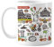 Colosseo Autunno Roma Italia Graffiti Tazza Ceramica Caffè Porcellana Tazza Stoviglie