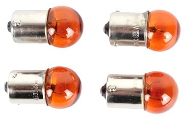 Blinker x 4, Leuchtmittel, Glühlampe,12V, 10W, BA15s, Mit E-Zeichen, Für Motorrad & Roller, Fahrzeugbeleuchtung, Orange