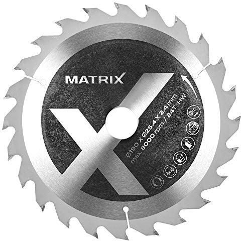 MATRIX Ersatz Sägeblatt Universal für Kappsäge Gehrungssäge 190 mm 24 Z 25,4 mm